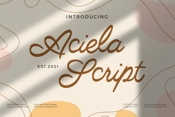 Aciella Script: A Vintage Style Typeface for Fashion and Editorial Campaigns
