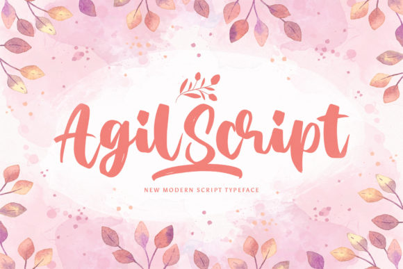 Agil Script: A Playful Typeface for Creative Branding Projects