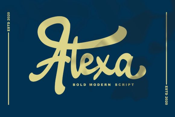 Alexa Script Font for Handmade Creations and Branding