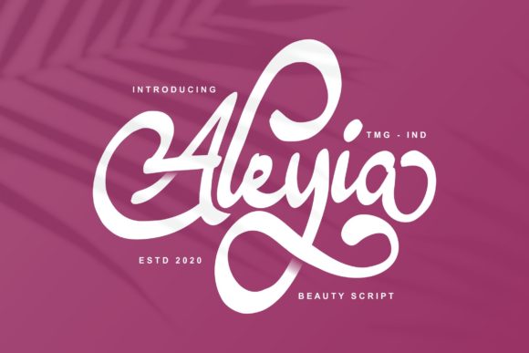 Aleyia Script Font for Makers and Designers