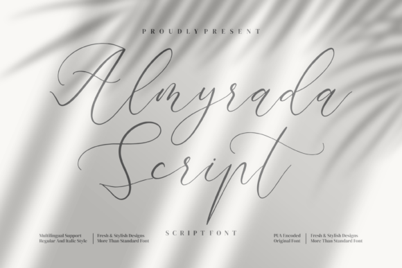 Almyrada Script: A Delicate Typeface for Elegant Editorial Design