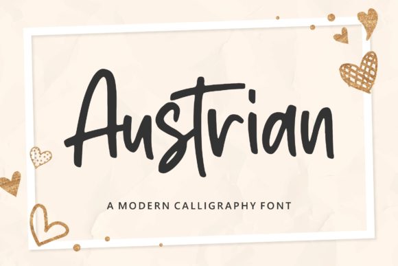 Austrian Script Font: A Sweet and Delicate Handwritten Typeface