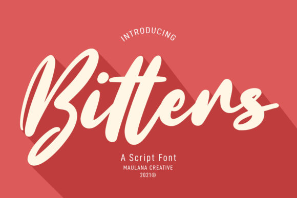 Bitters Script Font: A Polished Touch for Small Business Branding