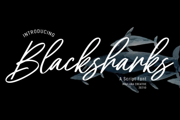 Blacksharks Script: A Playful Font for Bold Digital Branding