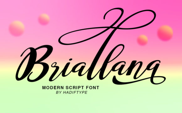 Briallana Script Font for Modern Web Design Projects