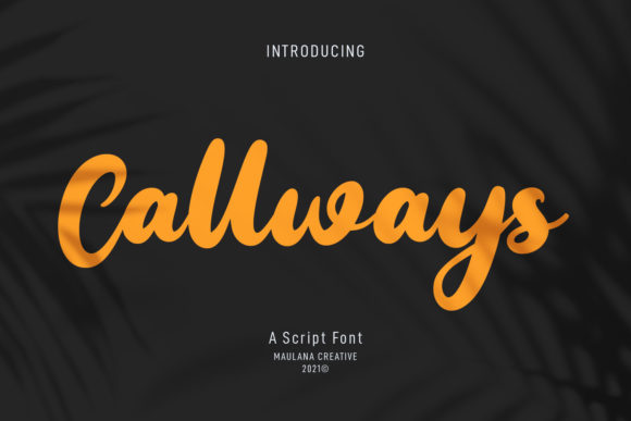 Callways Script: A Bold Handwritten Font for Creative Branding