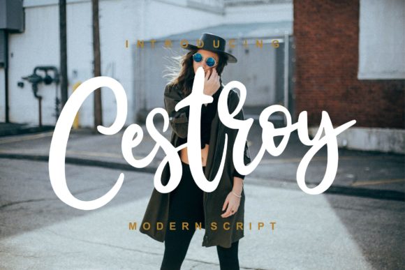 Cestroy Script: A Handwritten Font for Timeless Craft Projects
