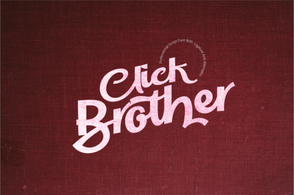 Click Brother Script: A Bold Handwritten Font for Impactful Design