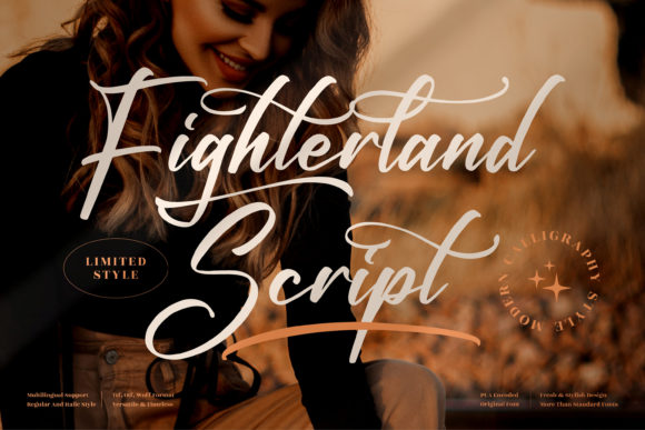 Fighterland Script Font for Elegance in Branding