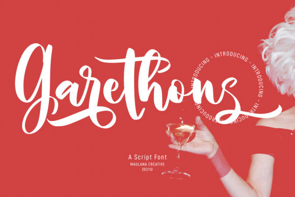Garethons Script for Elegant Wedding Invitations and Boutique Branding