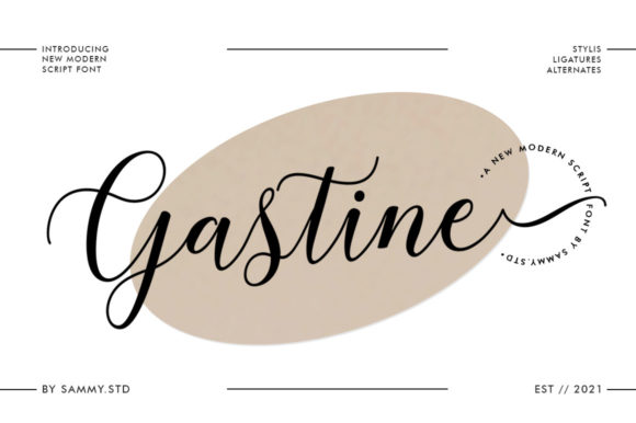Gastine Script: The Handwritten Typeface for Polished Brand Identity