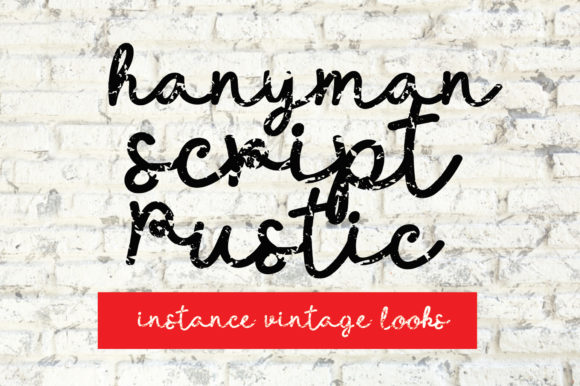 Handyman Script Rustic Typeface for Digital Branding