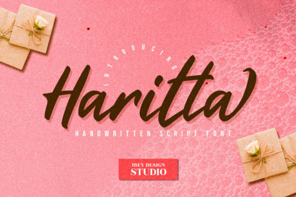 Haritta Script: A Cursive Font for Creative Branding Projects