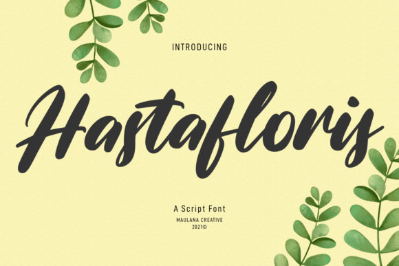 Hastafloris Script: A Designer’s Take on Elegant Handwritten Fonts