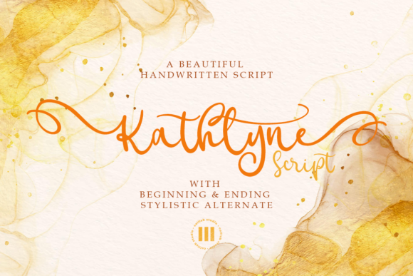 Kathlyn Script Typeface for Elegant Editorial Design