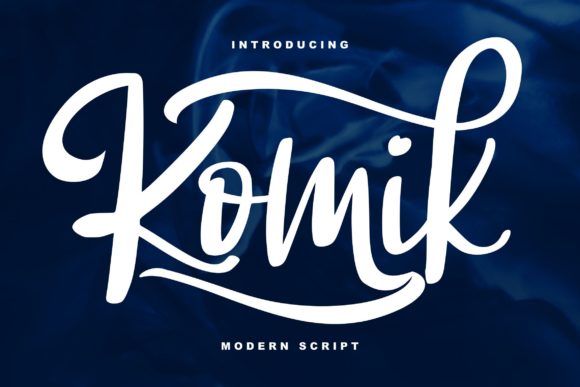 Komik Script Font for Handmade and Editorial Design