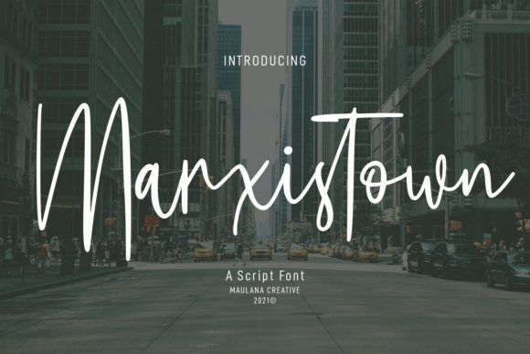 Marxistown Script: A Premium Font for Sophisticated Branding