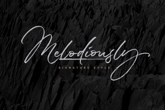 Melodiously Script: A Handwritten Font for Editorial Elegance