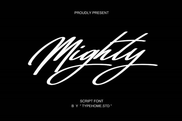 Mighty Script: A Beautiful Typeface for Creative Makers