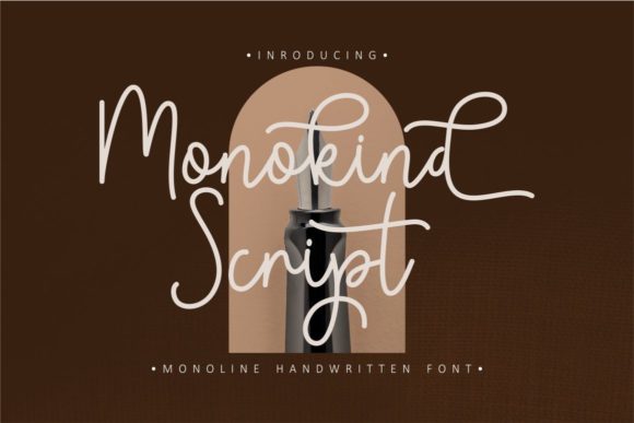 Monokind Script Font for Handmade Creations