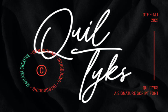 Quiltyks Script: Elevate Your Brand with a Handwritten Typeface