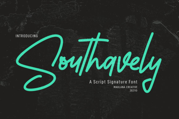 Southavely Script Font for Campaigns and Creative Typography
