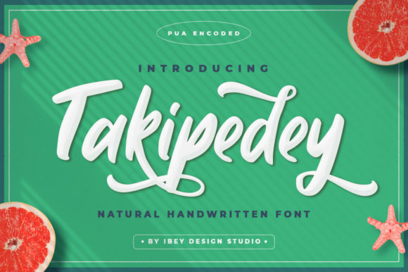 Takipedey Script: A Luxurious Handwritten Font for Branding