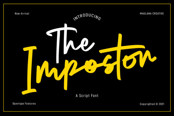 The Impostor Script: A Handwritten Font for Modern Web Design