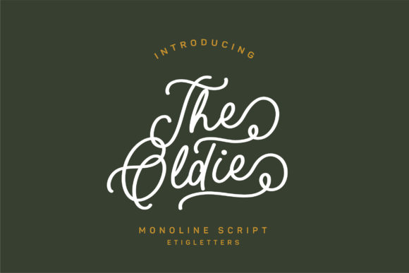 The Oldie Script: A Vintage-Style Font for Stronger Branding