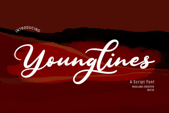 Younglines Script: A Refined Typeface for Creative Makers
